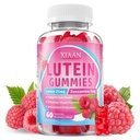 Lutein och Zeaxanthin Supplements, Lutein Gummies med Zeaxanthin, vitamin A, C, E, Bilberry, Astaxanthin för Vision Health & Eye Strain, Sugar-Free / Vegan, Raspberry Flavor 60 Count
