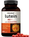 Lutein 40mg + Zeaxanthin 1,600mcg, 360 Softgels | 4-i-1 Formel med Astaxanthin, Omega-3 & Phospholipids | Marigold Flower Extract | Stöder Eye, Brain & Vision Health | Non-GMO, Gluten Free