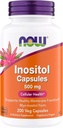 NOW Foods Inositol 500 mg, Superior Myo Inositol Form, for Healthy Membrane Function*, Cellular Health*, Support for Women* Kosher, Suitable for Vegans - 200 Vegetarian Capsules (Pack of 1)