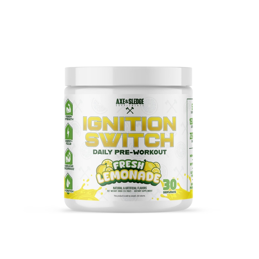 Axe & Sledge Ignition Switch preworkout | Färsk Lemonade