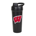 FANMATS NCAA 26 oz Stainless Steel Shaker Bottle - Leak-Resistent Flip-Top Lid | Sleek Team Design | Inbyggd blandningsskärm