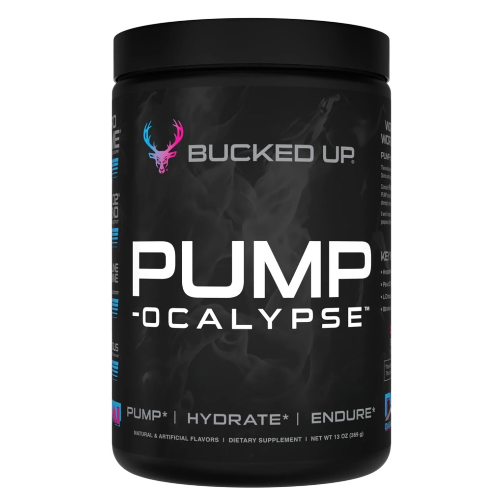 Pump-ocalypse Miami | Nitric Oxide och L Arginine Supplement med Citrulline Malate, GlycerPump | Ultimate N.O. Booster | Lean Muscle Support for Blood Flow, Vascularity, Hydration and Endurance