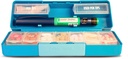 GMS Group Medical Supply, LLC Diabetic Pen Case & 7 Day Medicine Organizer - Travel Kit for Diabetic Supplies - at a Glance Medicine Reminder - Holds New & Used Needles Safely - Small & Discreet
