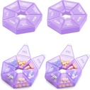 Weekly Pill Organizer Large 7 Day Pill Box Organizer Daily Medicine Case för vitamin Fish Oil Pills Supplements Arthritis Friendly