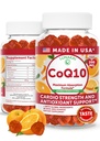 Lunakai USA Made CoQ10 Gummies for Adults – 200mg High Potency Coenzyme Q10 Supplement for Daily Heart, Energy & Antioxidant Support for Women & Men, Non-GMO, 60ct