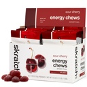 Skratch Labs Energy Chews | Koffein Gummies för körning, cykling och sportprestanda | Gel Alternativ | Sour Cherry (10 Pack) | Gluten Free, Vegan