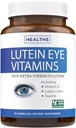 Lutein Eye Vitamins (Non-GMO) Vision Support Supplement for Tired and Dry Eyes - Maintain Vision Health with Zinc & Powerful Bilberry, Milk Thistle, Grape Seed, and Turmeric Extracts - 60 Capsules