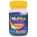 MidNite Deep Sleep Extra Strength, 10 mg Melatonin Sleep Aid, Non-habit Forming, Herbal Dietary Supplement för vuxna, drogfri, glutenfri, laktosfri, vegetarisk-vänlig, 36 Gummies