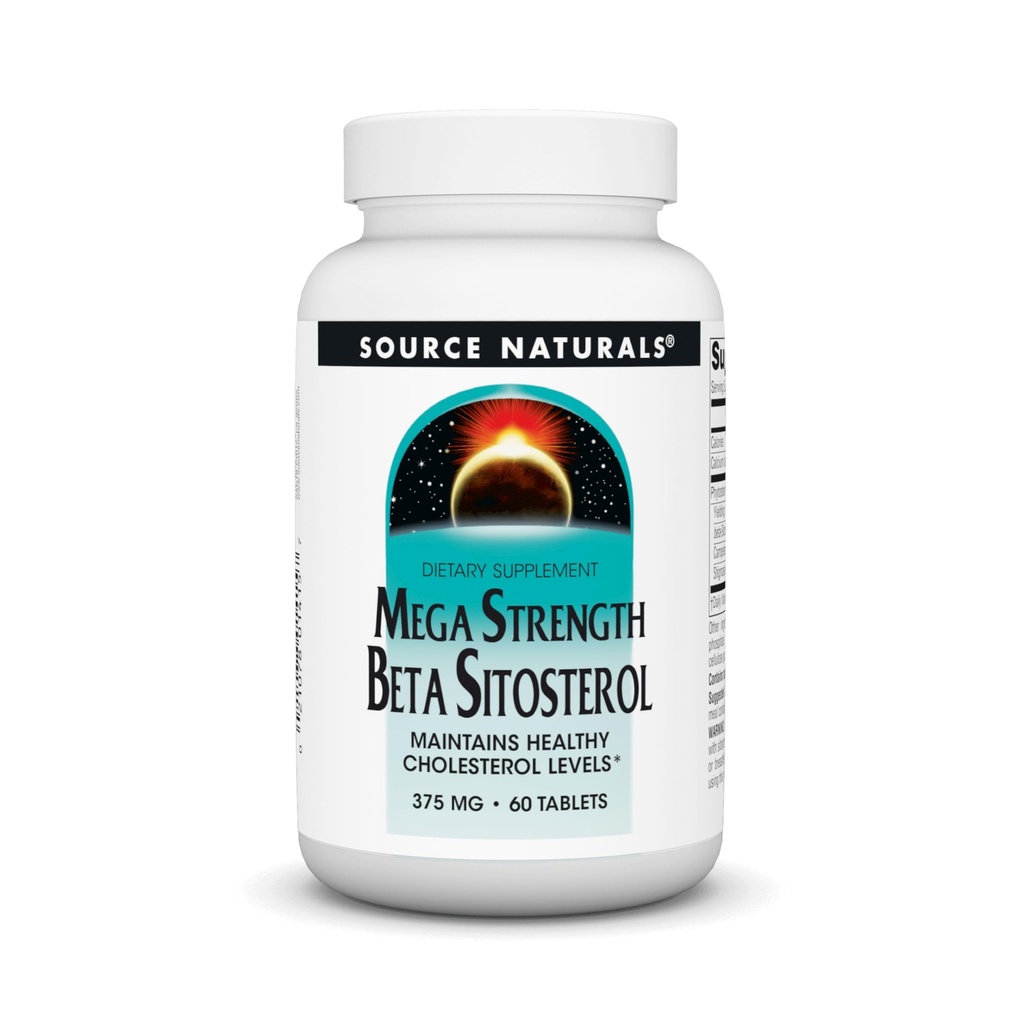 Källa Naturals Mega Styrka Beta Sitosterol 375mg - 60 tabletter
