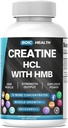 Kreatin HCL + HMB kapslar | 410mg HMB per servering och 1250mg Kreatinhydroklorid | Prestanda Formel & Ultra-Pure Styrka | No Bloating, Highly Soluble - 120 kapslar