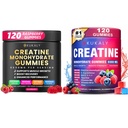 Kreatinmonohydrat Gummies för män och kvinnor, 9000MG Creatine Gummies Sugar Free -BCAA 2:1, B12 B6 för ökad styrka, fokus och uthållighet, Vegan, icke-GMO