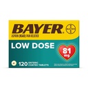 Bayer Aspirin Regimen, 81mg Enteric Coated tabletter, Pain Reliever/Fever Reducer, 120 Count