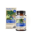 Motherlove More Milk Plus (60 flytande mössor) Fenugreek-Based Lactation Supplement för att stödja bröstmjölksupply-Non-GMO, organiska örter, Vegan, Kosher, Soy-Free