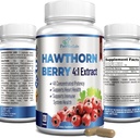 Hawthorn Berry 4:1 extrakt (120 kapslar) Immunsystemsupport, Super Antioxidant, Hawthorn Berry kapslar koncentrerade från 2660mg Berry
