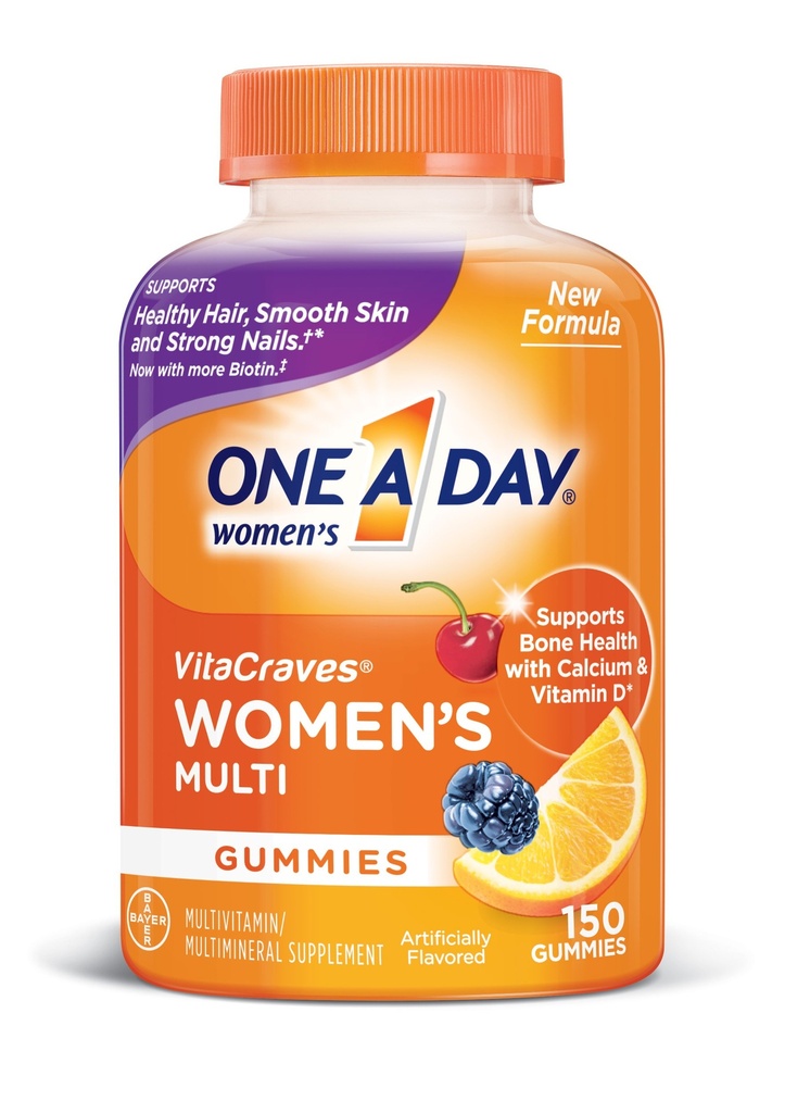 En dag kvinnors multivitamin, komplettera med vitamin A, C, E, B1, B2, B6, B12, Biotin, Calcium och vitamin D, 150 räkna