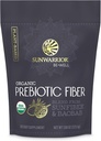 Sunwarrior Fiber Supplement Prebiotic Organic | Vegan Fiber Supplement Plant-Powered Gut Health Booster med rena ingredienser för Digestive Harmony | Vegan & Non-GMO | 8oz Pouch (30 SRV) Var bra