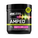 Optimum Nutrition Amped Pre-Workout, med Citrulline, Beta-Alanine, Nootropics och 300mg koffein för energi, Berry Fusion, 20 portioner (Packaging May Vary)