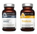 Livskvalitet Alla naturliga immunstöd och Detox Bundle - Kinoko Platinum AHCC Mushroom Extract - Deodorex Detox Support Supplement