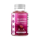 Vitamatic Glucose tuggbara Gummies - 60 Count - Natural Raspberry Flavor - 4G kolhydrat per portion (1 flaska)