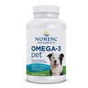 Nordic Naturals Omega-3 Pet, Unflavored - 120 Soft Gels - 330 mg Omega-3 Per Soft Gel - Fiskolja för hundar med EPA & DHA - Främjar hjärta, hud, rock och immunhälsa