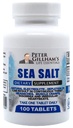 Peters Choice Sea Salt Sodium Chloride 450mg, 100 tabletter, Electrolyte Support & Balance, Athletic Post Workout Rehydration & Recovery. Varmt väderhjälp. förebygga uttorkning och kramper. Tillverkad i USA