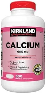 ikj Calcium 600 mg med D3 Dietary Supplement 500 tabletter
