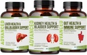 Njure rensa Detox & Repair och Bladder Support- Njursupport tillskott för njuråterställning med Chanca Piedra, Cranberry, Juniper Berries för njurdetox och Bladder Health.60 Dag Supply