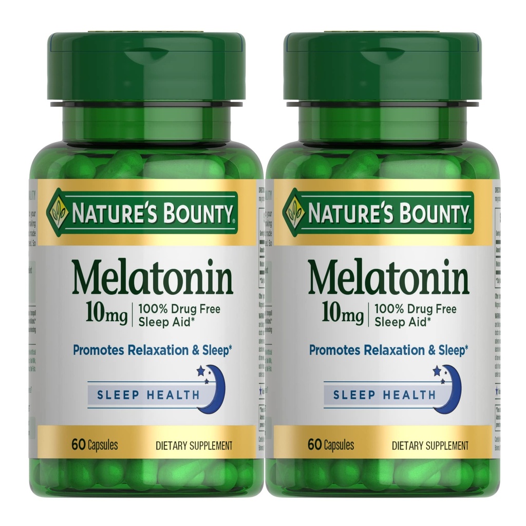 Melatonin av Naturens Bounty, 60 Count (Pack of 2)