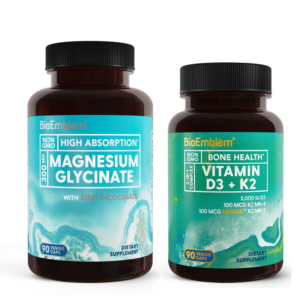 BioEmblem Magnesium Glycinate med Zink och vitamin D3 K2