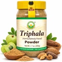 BASIC AYURVEDA Triphala Powder 7.05 Oz (200g) | 100% naturlig ayurvedisk blandning av Amla, Haritaki & Bibhitaki | Stöder Digestive Health, Detox & Wellness | Inga tillsatser | Vegan & Gluten-Free