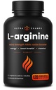 NutraChamps L-Arginine Supplement 1000mg + L-Citrulline 250mg & Beet Root - Nitric Oxide Booster for Heart Health, Energy & Stamina - Extra Strength Amino Acid Complex - 120 Vegan Capsules