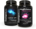 Intelligent Labs 2-i-1 Bundle of MagEnhance Supplement (med Magnesium L-Threonate, Glycinate & Taurate) och 5MG 5-MTHF Methylfolate som Quatrefolic Acid® (MTHFR Supplement for Methylation Support)