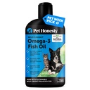 Pet Honesty Omega 3 Fish Oil Supplement for Dogs & Cats (32oz), Wild Caught Omega 3 Fish Oil for Skin and Coat Health, Supports Shedding, Skin & Coat, Immunity, Joint, Brain & Heart, EPA + DHA