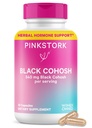 Rosa Stork Black Cohosh tillskott för kvinnor - 540 mg ren svart Cohosh för Perimenopause, Menopause Support- 30 kapslar