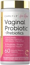 Carlyle Vaginal Probiotics för kvinnor | 60 kapslar | med prebiotika | Stöder hälsosam lukt, pH, Yeast Balance och Flora | Vegan, icke-GMO, Gluten Free | för henne
