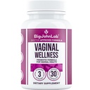 BIGJOHNLAB® - Women’s Vaginal Probiotics – PH Balance, Odor Control, Yeast, Microbiome & Feminine Health – 6B CFU, Licorice Root – Clinically Tested for Freshness & Balance – 30 CT