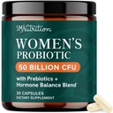 Probiotika för kvinnor | 50 miljarder CFU för vaginal, pH Balance & Digestive Health Support | Kvinnlig probiotika med prebiotika & Hormon Balance Blend | Shelf Stable | Vegan, Gluten-Free | 30 Ct