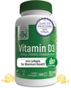 Health Thru Nutrition Vitamin D3 1000iu 100 Mini Softgels för maximal nytta | 25mcg Cholecalciferol | 3rd Party Tested | Non-GMO USP Grad i organisk EVOO | Immun Health Support