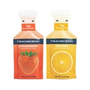 Transcend Foods Strawberry + Orange Gels (1.1 oz, Pack of 10) Fast-Acting Carb Gel Strawberry och Orange smak - Koffeinfri, Glutenfri