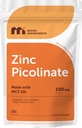 Micro Ingredients Zink Picolinate 100 mg Per Servering, 300 Softgels | Zink Supplement för kvinnor och män | Tillverkad med MCT Oil | Non-GMO