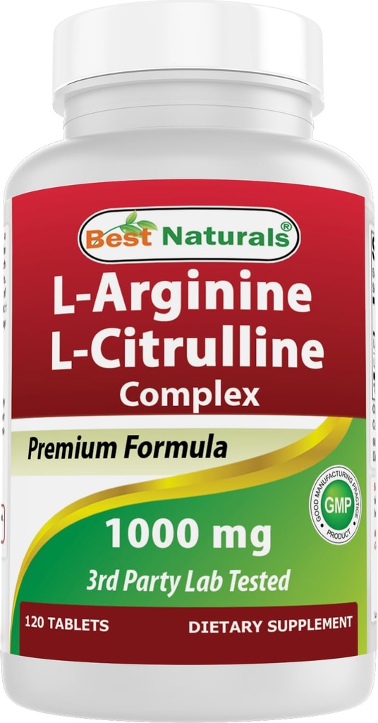 Bästa Naturals Arginine Citruline Komplex 1000 Mg 120 tabletter