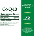 Naturens Bounty CoQ10, stöder hjärthälsa, kosttillskott, 100mg, 75 Softgels (Pack of 2)