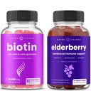 NutraChamps Biotin Gummies och Elderberry Gummies Bundle