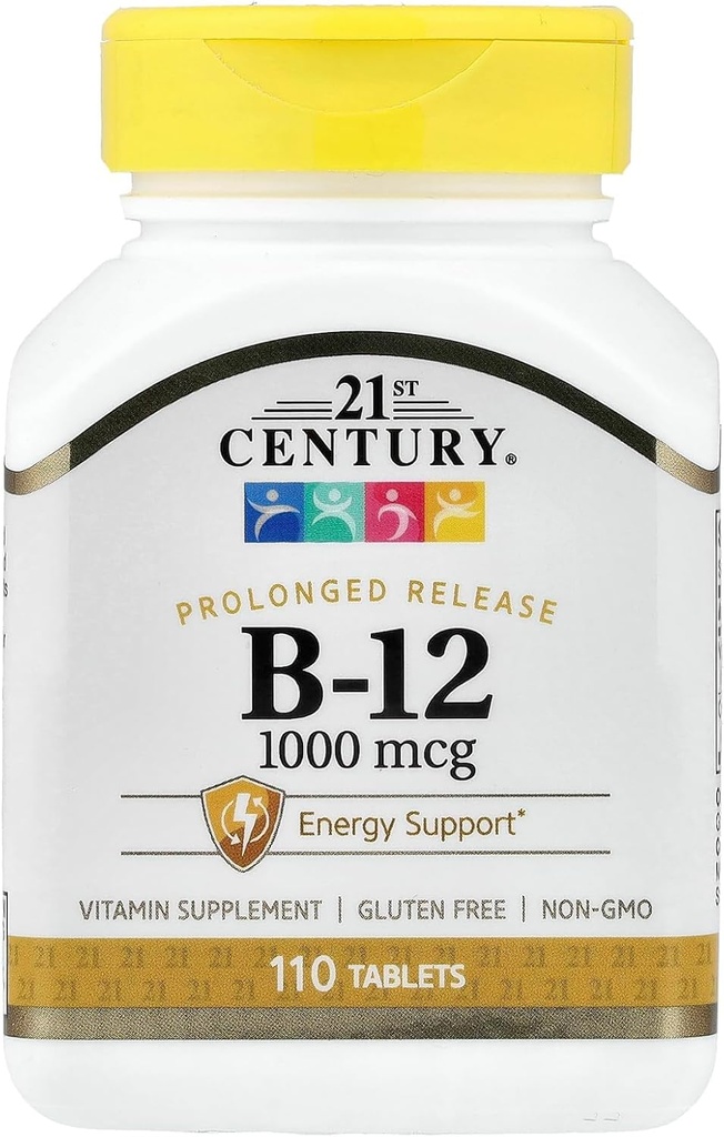 21: a århundradet B 12 1000 mcg långvariga släpptabletter, 110 greve