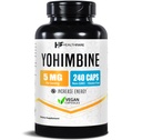 Healthfare Yohimbine HCL 5mg | 240 Vegan kapslar | Maximal styrka Formel | Vegan, icke-GMO, Gluten-Free | Tillverkad i USA