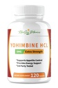 Yohimbine HCL Bark Extract Extract Extra Strength Supplement 5mg x 120ct Capsules Premium Fat Burner, Viktminskning, Appetite Control, Manlig Support, Energi och Mer