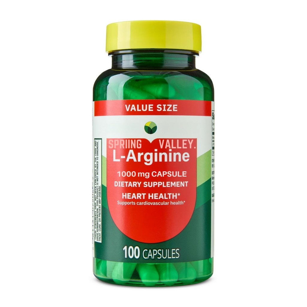 L-arginin 1000 Mg 100 kapslar L Arginine, Larginin, L Arginina - 1000 Mg 100 kapslar (Pack av 1)