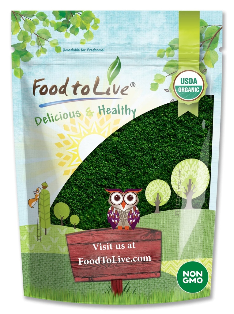 Food to Live Organic Algae Powder Mix, 2 Pounds – Spirulina and Chlorella 50/50 Blend, Non-GMO, Rich in Chlorophyll, Raw, Pure, Vegan Superfood, Bulk, Great for Smoothies, Good Source of Protein