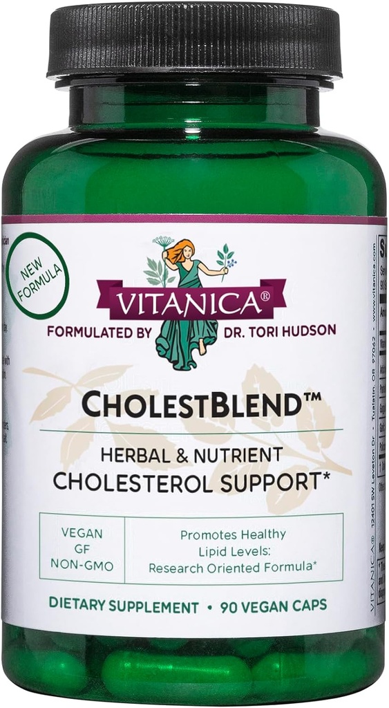 Vitanica Cholestblend, Cholesterol Support, Vegan, 90 kapslar