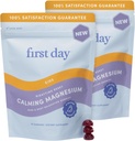 Första DAY Magnesium för barn Gummies - Calm Kids Magnesium Citrate Gummies för att stödja sömn och avkoppling - Bedtime Supplement med Suntheanine® L-Theanine, NO Melatonin - Strawberry - 30-dagars leverans